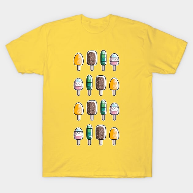 Fun Ice Lollies / Popsicles T-Shirt by freeves